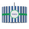 Stripes 12" Drum Pendant Lamp - Fabric (Personalized)