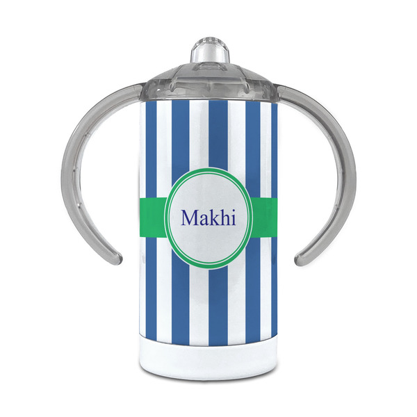 Custom Stripes 12 oz Stainless Steel Sippy Cup (Personalized)
