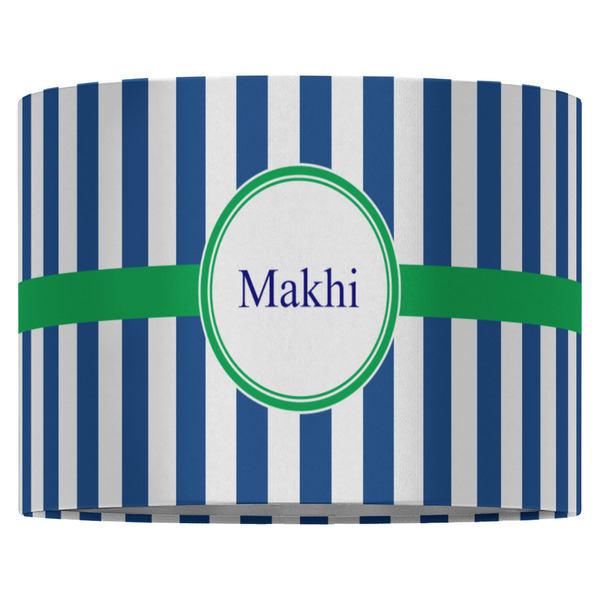 Stripes 16" Drum Lampshade - FRONT (Fabric)