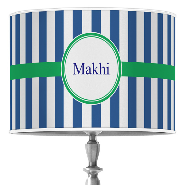 Custom Stripes 16" Drum Lamp Shade - Poly-film (Personalized)