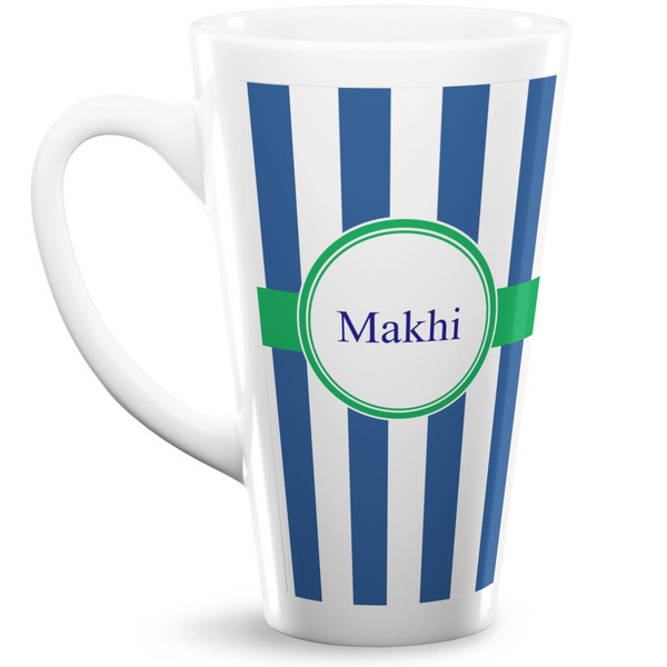 Custom Stripes Latte Mug (Personalized)