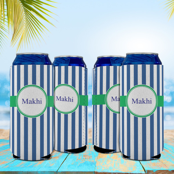 Stripes 16oz Can Sleeve - Set of 4 - LIFESTYLE