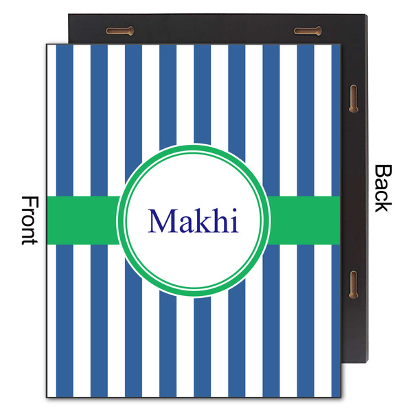 Stripes 20x24 Wood Print - Front & Back View
