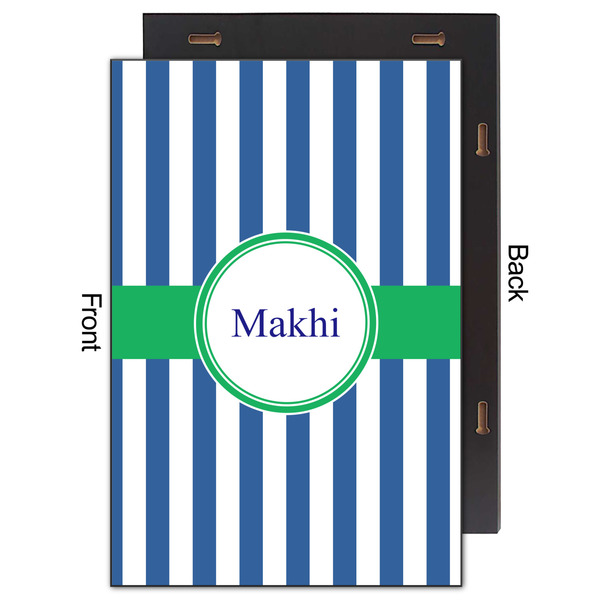 Stripes 20x30 Wood Print - Front & Back View