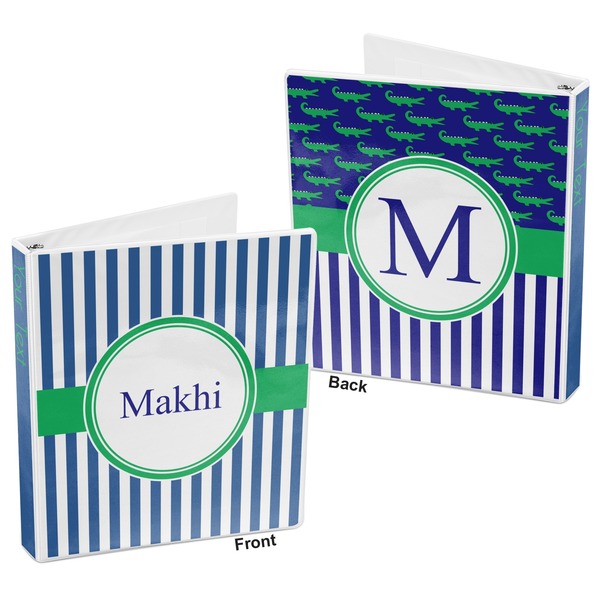 Stripes 3-Ring Binder Front and Back