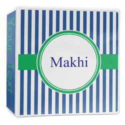 Stripes 3-Ring Binder - 2 inch (Personalized)