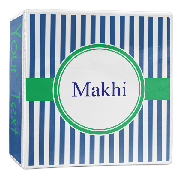 Custom Stripes 3-Ring Binder - 2 inch (Personalized)