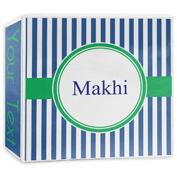 Stripes 3-Ring Binder - 3 inch (Personalized)