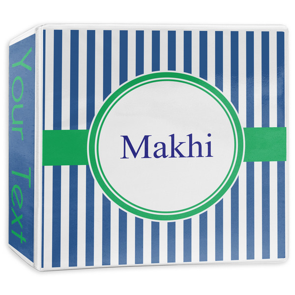 Custom Stripes 3-Ring Binder - 3 inch (Personalized)