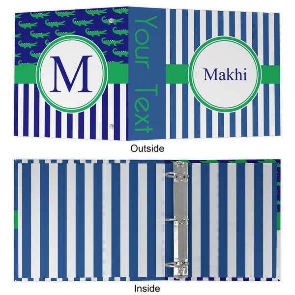 Stripes 3 Ring Binders - Full Wrap - 2" - APPROVAL