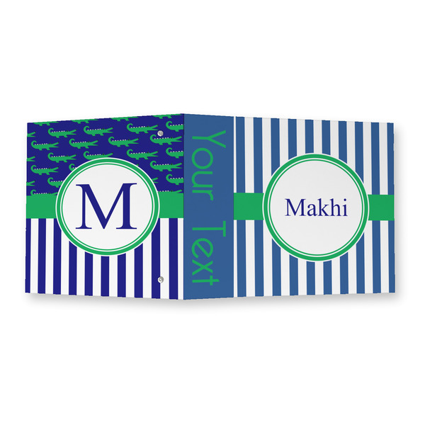 Stripes 3 Ring Binders - Full Wrap - 2" - OPEN OUTSIDE