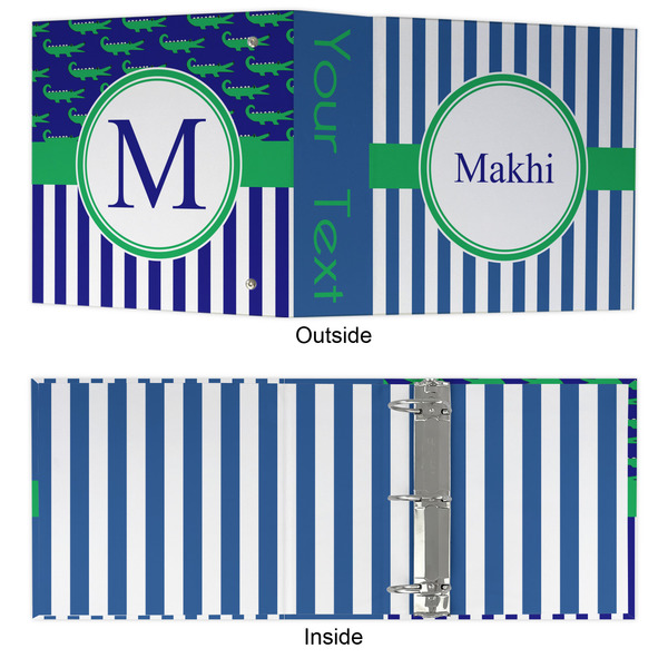 Stripes 3 Ring Binders - Full Wrap - 3" - APPROVAL