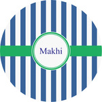 Stripes Multipurpose Round Labels - 4" (Personalized)