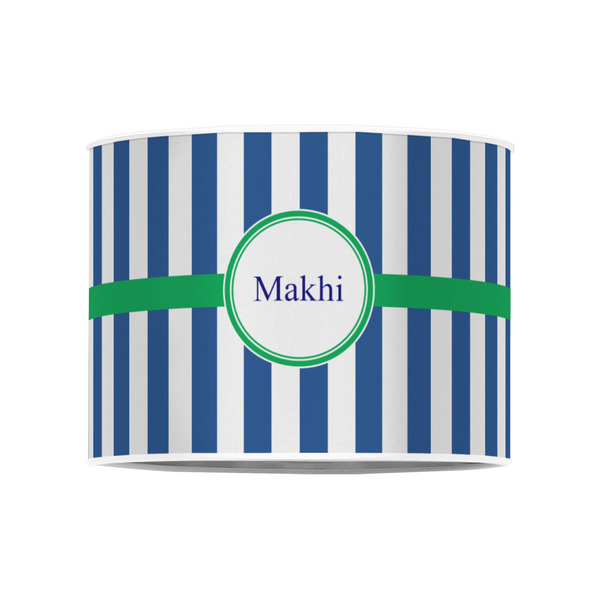 Stripes 8" Drum Lampshade - FRONT (Poly Film)