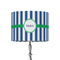 Stripes 8" Drum Lampshade - ON STAND (Fabric)
