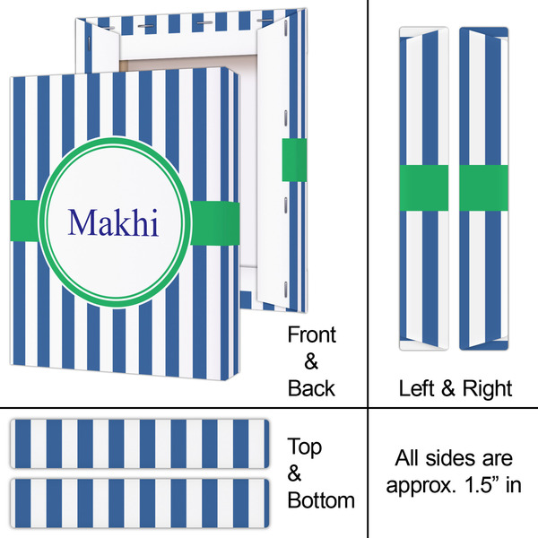 Stripes 8x10 - Canvas Print - Approval