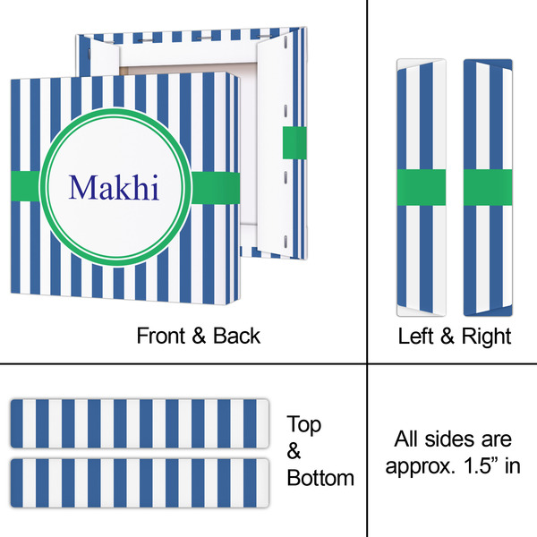 Stripes 8x8 - Canvas Print - Approval