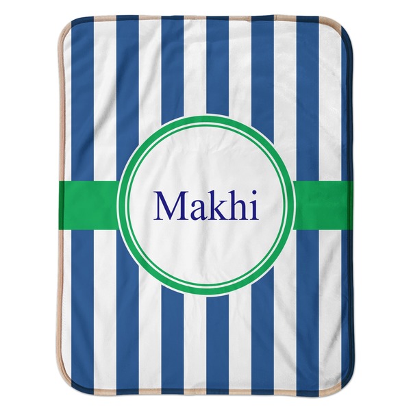 Stripes Baby Sherpa Blanket - Flat