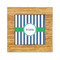 Stripes Bamboo Trivet with Ceramic Tile Insert (Personalized)