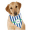 Stripes Dog Bandana Scarf w/ Name or Text