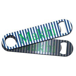 Stripes Bar Bottle Opener w/ Name or Text