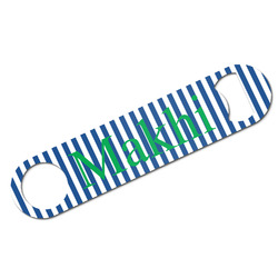 Stripes Bar Bottle Opener w/ Name or Text
