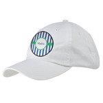 Stripes Baseball Cap - White (Personalized)