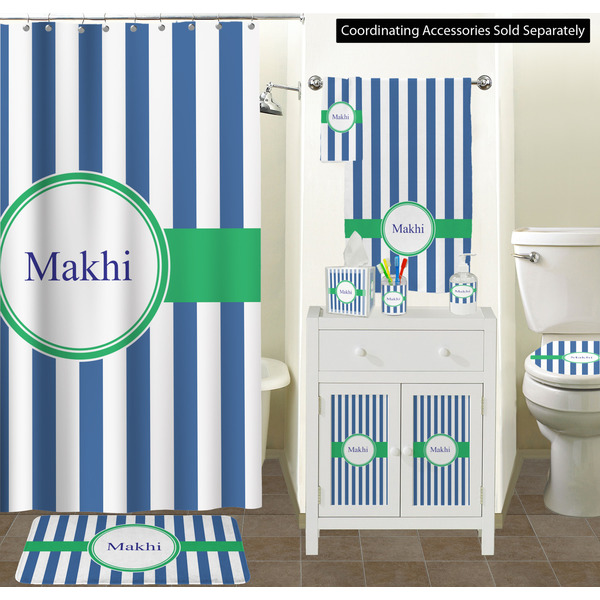 Stripes Bathroom Scene