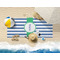 Stripes Beach Towel Lifestyle