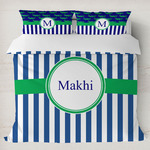 Stripes Duvet Cover Set - King (Personalized)