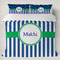 Stripes Duvet Cover Set - King (Personalized)