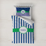 Stripes Duvet Cover Set - Twin XL (Personalized)