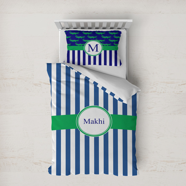 Custom Stripes Duvet Cover Set - Twin XL (Personalized)