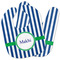 Stripes Baby Bib w/ Name or Text