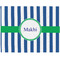 Stripes Woven Fabric Placemat - Twill w/ Name or Text