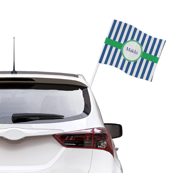 Stripes Car Flag - Large - LIFESTYLE