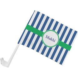 Stripes Car Flag - Small w/ Name or Text