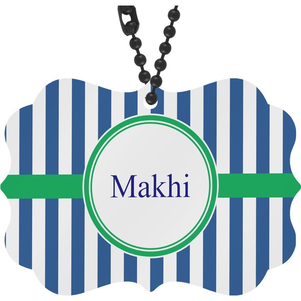 Custom Stripes Rear View Mirror Decor (Personalized)