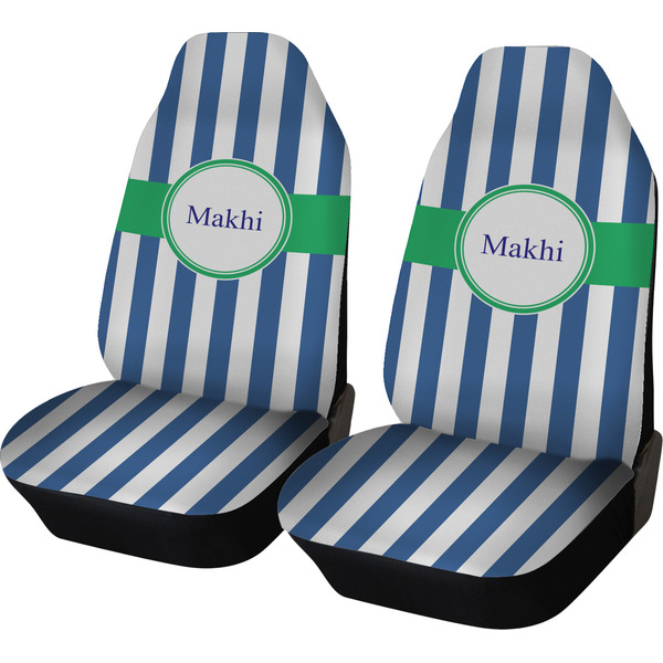 Custom Stripes Car Seat Covers (Set of Two) (Personalized)