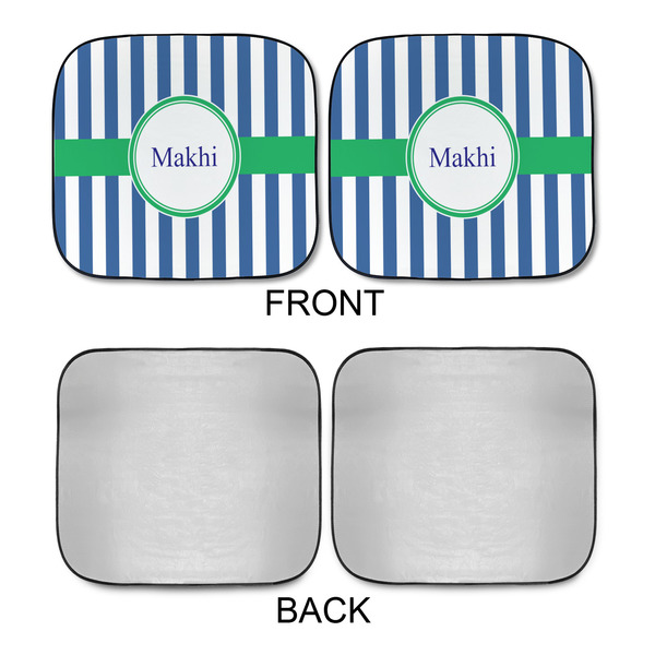 Stripes Car Sun Shades - APPROVAL