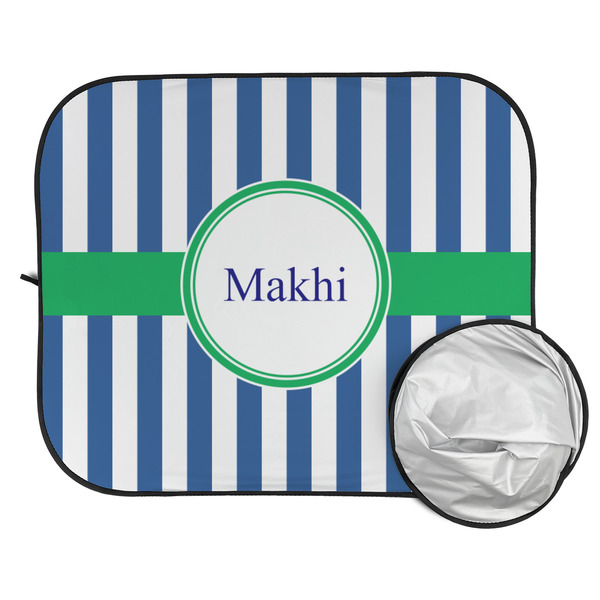 Stripes Car Sun Shades - FOLDED & UNFOLDED