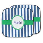 Stripes Car Sun Shade - Two Piece (Personalized)