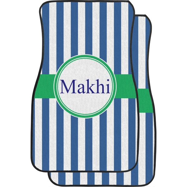 Stripes Custom Car Floor Mats Set (2Front & 2Back)