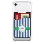 Stripes 2-in-1 Cell Phone Credit Card Holder & Screen Cleaner (Personalized)