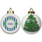Stripes Ceramic Christmas Ornament - X-Mas Tree (APPROVAL)