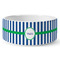 Stripes Ceramic Dog Bowl - Medium - Front