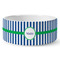 Stripes Ceramic Dog Bowl - Large (Personalized)