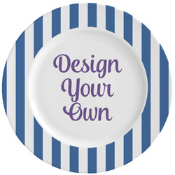 Stripes Ceramic Dinner Plates (Set of 4) (Personalized)