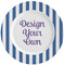 Stripes Ceramic Dinner Plates (Set of 4) (Personalized)