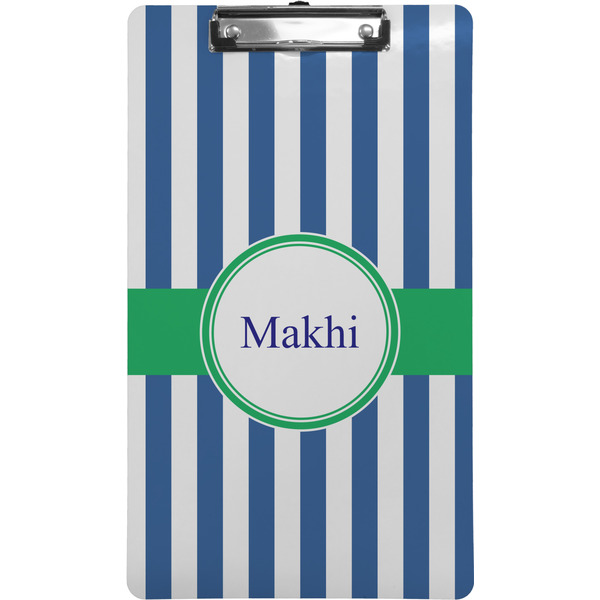 Custom Stripes Clipboard (Legal Size) w/ Name or Text